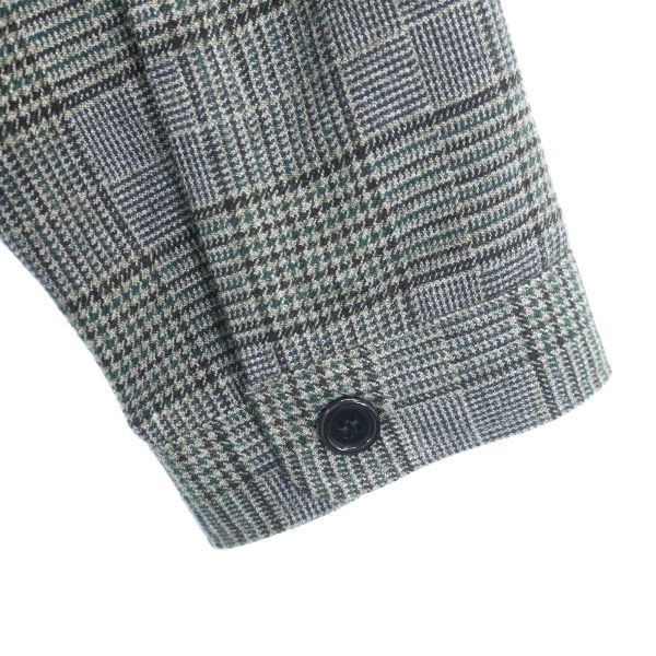 unused Johnbull Houndstooth Shirt jacket M gray Men's Used