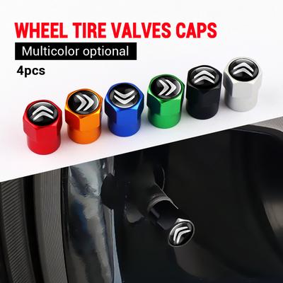 Car Wheel Tire Valve Caps Tyre Stem Caps Bolt-In For DS3 DS5 DS4 C4 C3 Xsara C-Elysee C5 C1 Jumper Picasso Accessories