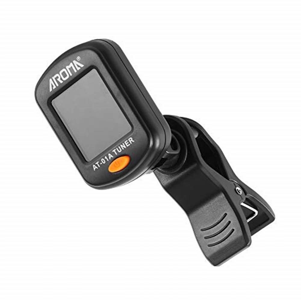 Guitar Tuner AT-01A/101 Foldable Rotatable Clip-on Tuner High Sensitivity for Bass Ukulele Chromatic Guitar Accessories