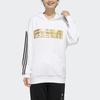 Adidas Neo Casual Sports Pullover Hoodie Women Tops White GH8212