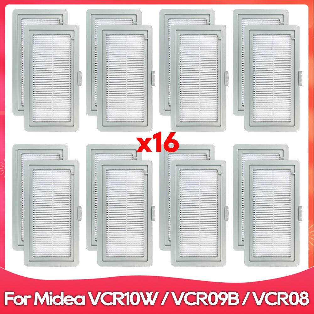 Compatible For Midea VCR10W / VCR09B / VCR08 Side Brush Hepa Filter Mop Cloths Rag Robot Vacuum Cleaner Accessory Spare Part