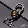 Metal Car Keychain Key Ring Anti-Loss Keyring Pendant Gifts For Cayenne Panamera Macan 911 718 Taycan Cayman Accessories