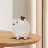 Handmade Coins Saving Box Cartoon Golden Beans Container Transparent Piggy Money Bank  Home Decor