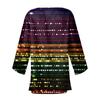 Women's Carnival Print Long Sleeve Knit Cardigan Button Jacket
