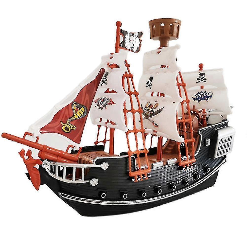 Childrens Pirate Ship Pretend Toy Home Decoration Ornaments Safety Durable Pirate Ship Model For Kids