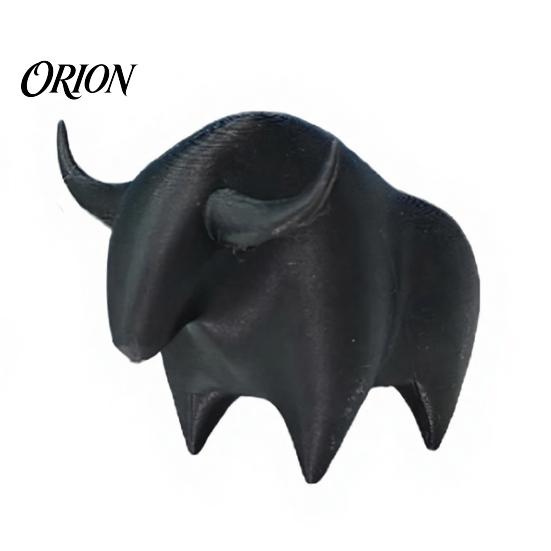 Escultura Decorativa para el Hogar Figura de Toro Impresa en 3D, Mini Estatua de Animal, Figuras Coleccionables Adorno de Escritorio para Estante, Hogar, Oficina, Escritorio