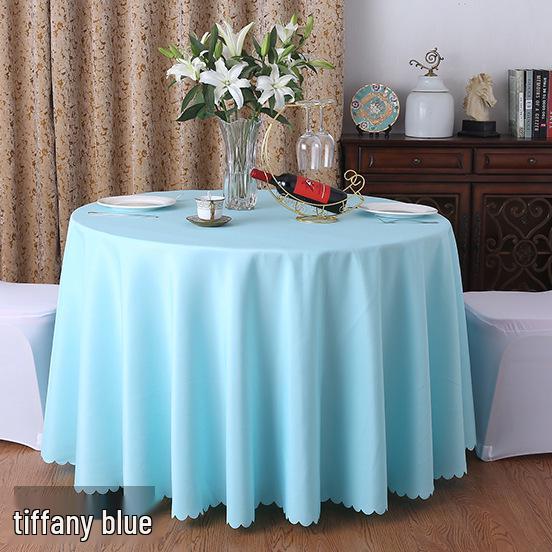 Runde rote Polyester-Tischdecke für Hochzeiten, Essen, Bankette, Hotel- und Restaurantgebrauch