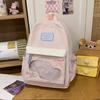 Schoolbag Cute Cartoon Two-dimensional Pain Bag Girl High-value Bow Student Class Commuting Versatile Backpack