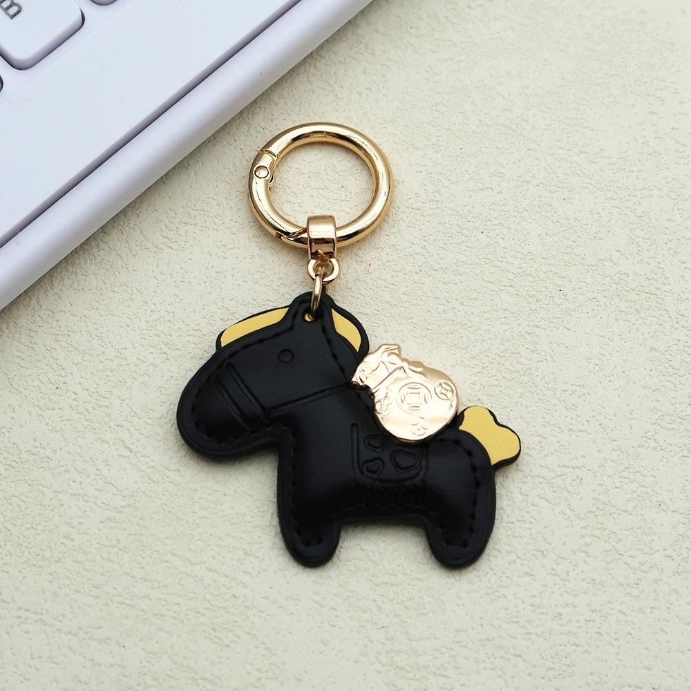 Instant Money Cartoon Pony Pendant Keychain for Couples