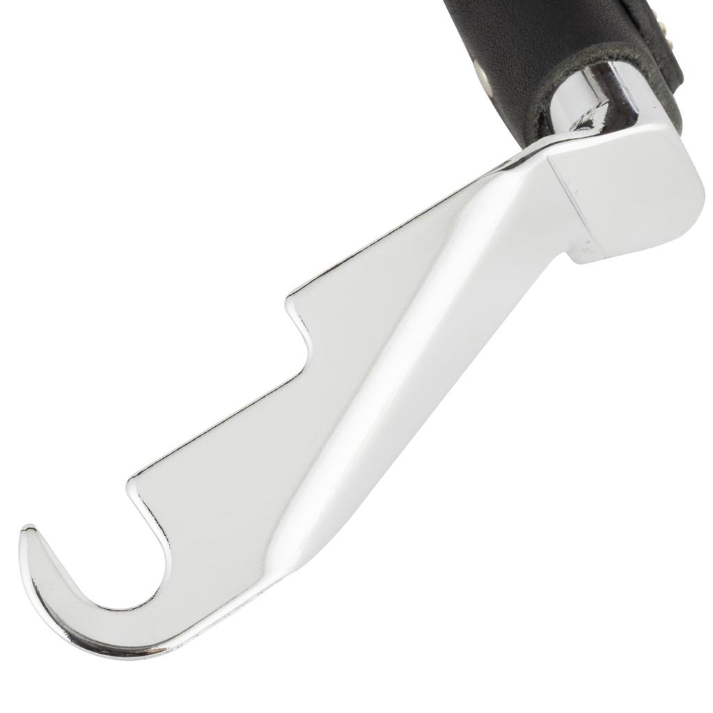 Kijima Knee Grip Leather for Sportster Chrome Plated Black Bar, Type, ('86-'13), Base, HD-05074