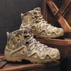 Men's High-Top Camouflage Martin Boots, Size 46: Non-Slip, Height-Boosting Tactical Hiking Shoes