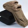 Extra Thick Fleece Lined Warm Cotton Pants High Waist Thickened Winter Trousers for Women Plus Size Elastic Waist Long Pants