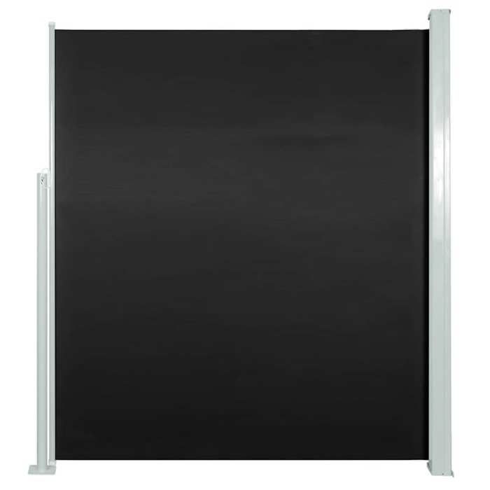 VidaXL Auvent latéral rétractable de patio 170x300 cm Noir