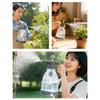 Garden sprayer, 3 liter manual pressure sprayer with 360 degrees  rotatable   nozzle and side opening for filling the liquid, for cleaning th