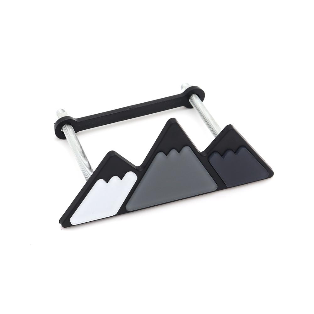 3 Tri Colors Grille Badge Emblem For Toyota TRD Tacoma Tundra 4Runner Highlande Rav4 Strip Of Air Inlet Logo Auto Accessories