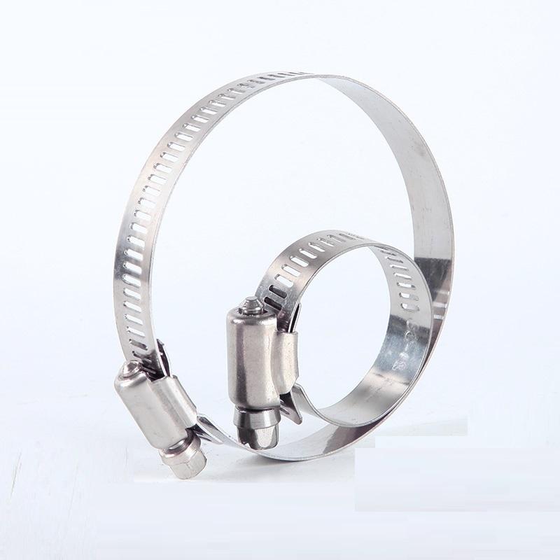 Adjustable Pipe Clamps 201 Stainless Steel Hose Clips Fuel Hose Clamps for Pipe Worm Drive Durable Anti-oxidation 8-300mm