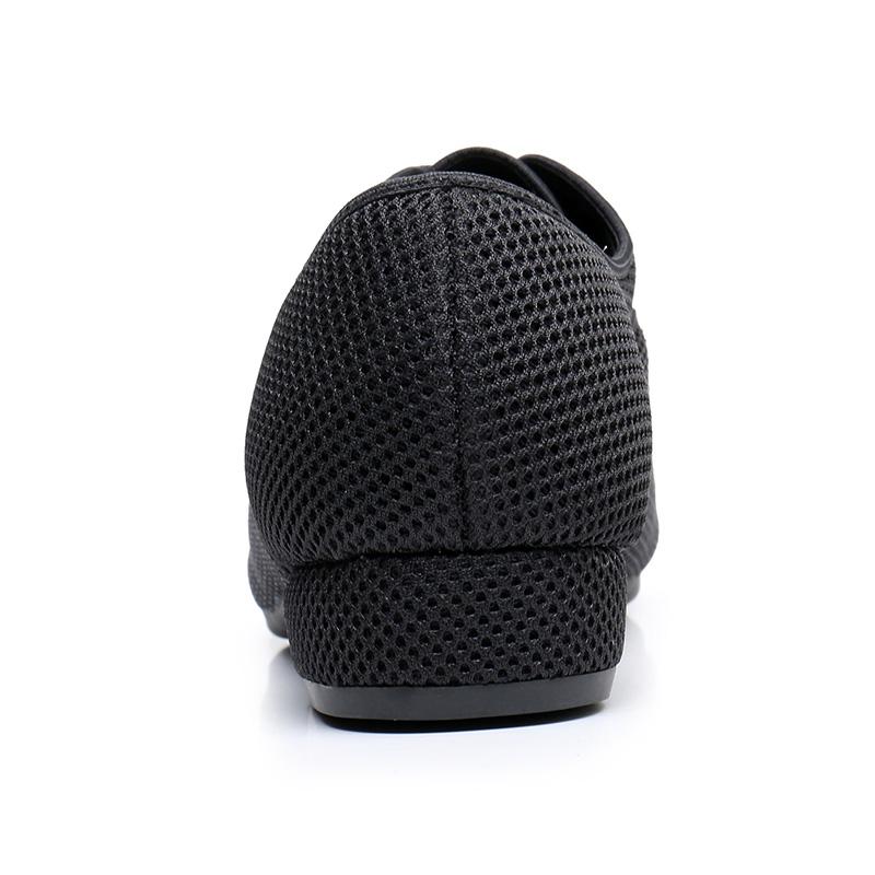 Herren Jungen Latin Modern Tango Tanzschuhe Mesh Atmungsaktiv Niedriger Absatz Rutschfeste Trainingstanzschuhe