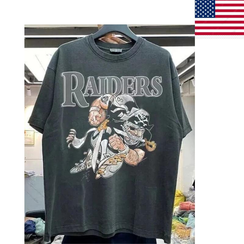 ГОРЯЧАЯ РАСПРОДАЖА Oakland Raiders 80-х Raiders NFL Винтажная Черная Футболка с коротким рукавом S-5XL Унисекс Футболка L