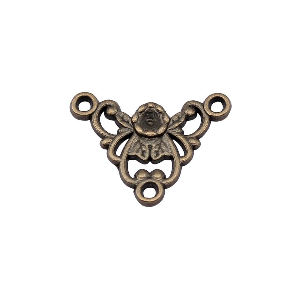 Geometric Flower Multi Loop Connectors Metal Links For Earrings Accessories Parts