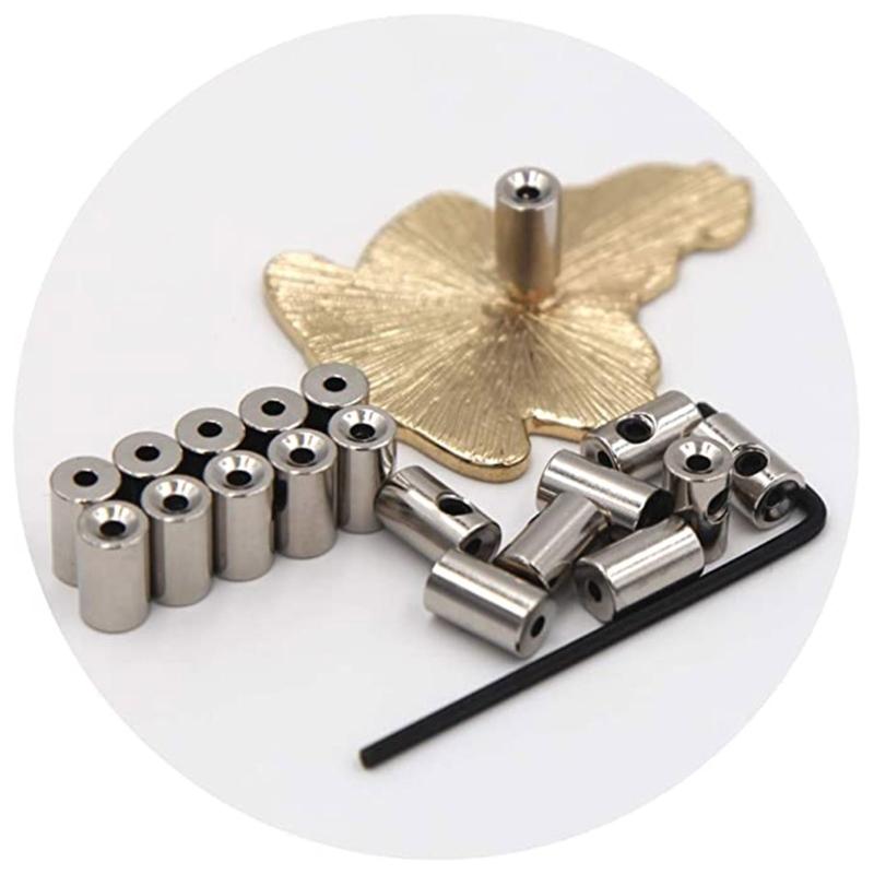 60pcs Brooch Caps and Wrench Locking Pin Back Locking Pin Locking Buckle Locking Pin Back Protector(9mmx5.5mm Silver)