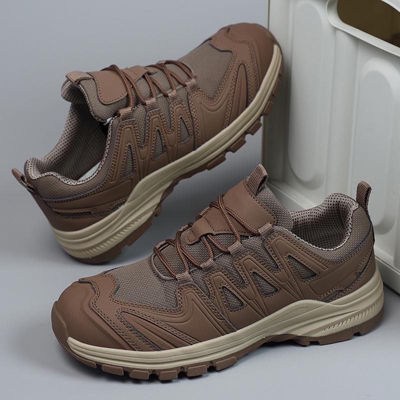 Large Size Tactical Training Boots Men's Outdoor Hiking Sneakers Spring and Autumn New Non-slip and Wear-resistant Hiking Shoes Men