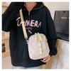 2024 New Women's Chest Bag Summer Small Fresh Casual Nylon Canvas Bag Street Fashion Cute Girl Minimal Crossbody Bag White Green Purple Black