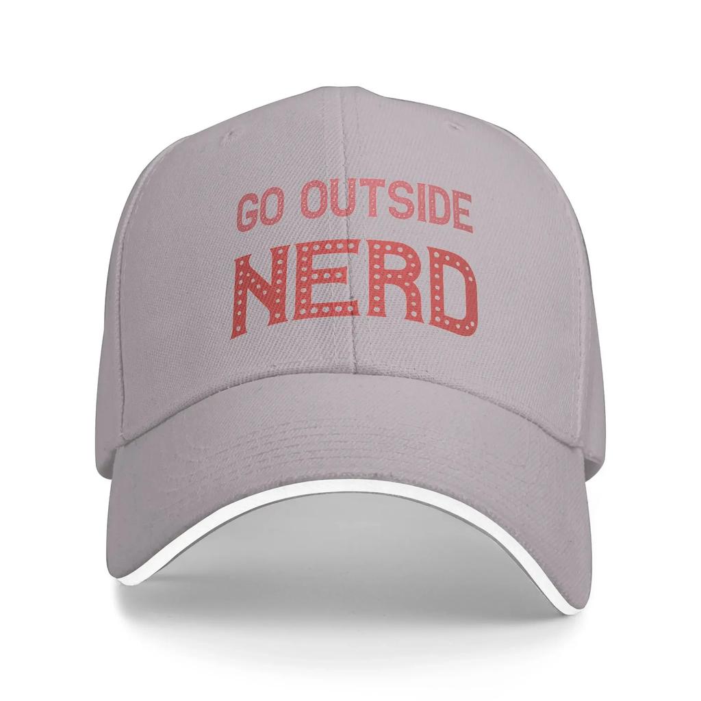 Summer Casual Baseball Cap Go Outside Nerd Outdoor Gym Trucker Hat For Unisex Men Dropshipping  Stylish Baseball Caps
