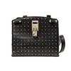 Nieten-Leder Schulter-Tragetasche Damen Handtaschen Schwarz NW0B0A55MSQ-0NO