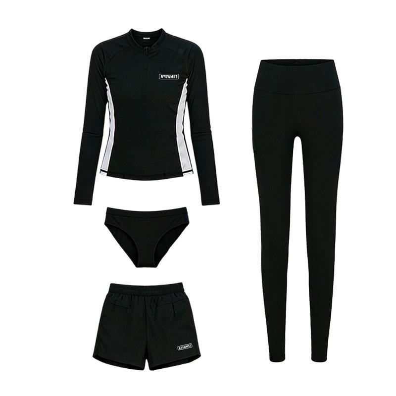 Womens Long Sleeve Rash Guard Set With Pants UV Protection Quick Dry Surfing Snorkeling Dive Suit