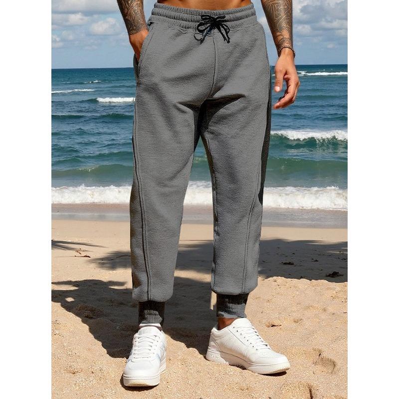 Autumn outdoor sports trousers men's running fitness daily leisure with training composite fabric