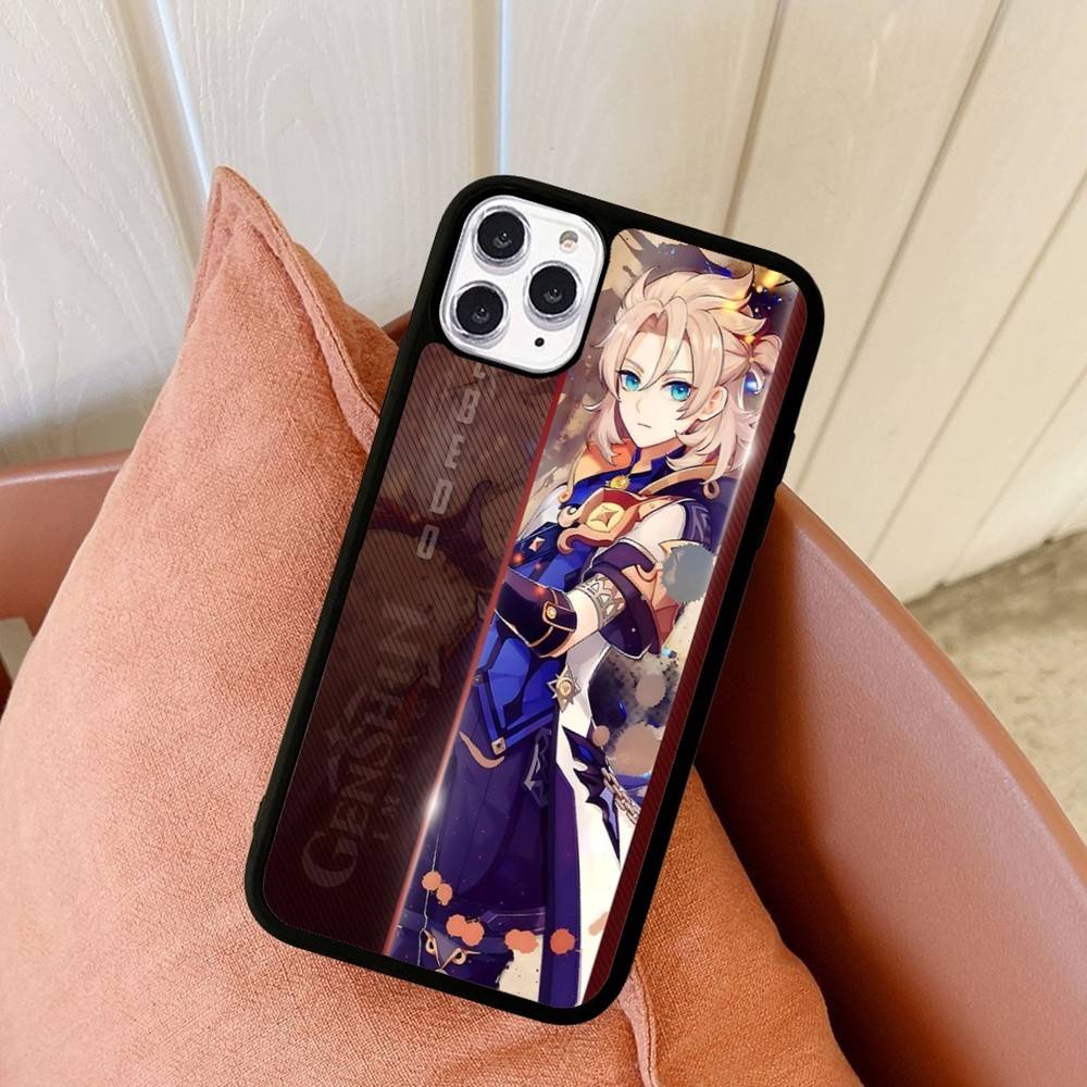 Game Genshin Impact For iphone 17 Air 16 15 14 13 12 11 Pro Max TPU+PC Plus Shockproof Back Phone Cover