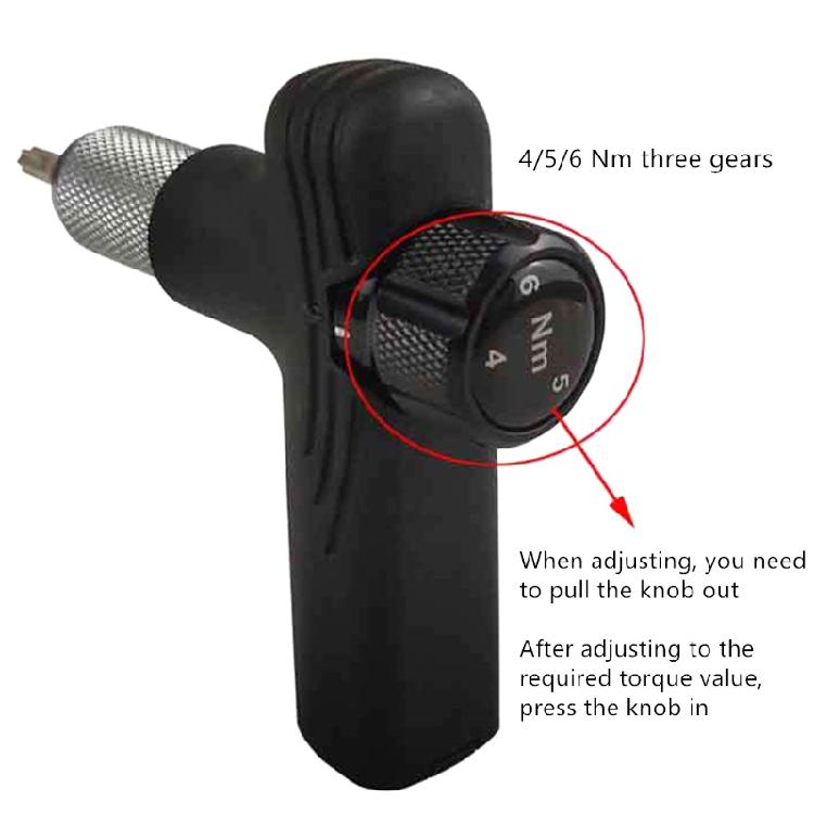 Bicycle Adjustable Torque Driver , Includes 3, 4, 5 Mm Hex, T25 Tool Bits