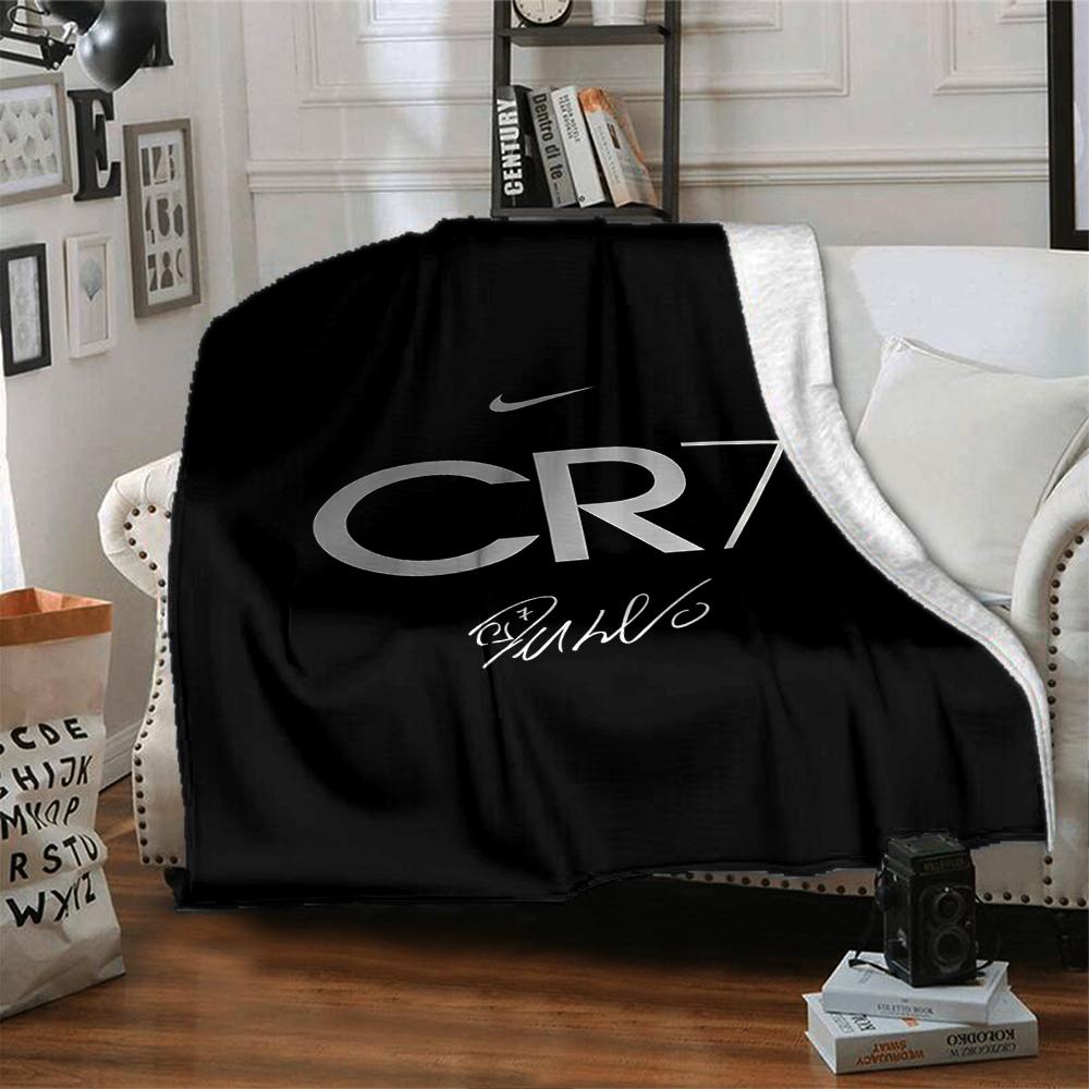 Ronaldos Number Seven Blankets Flannel Printed Breathable Warm Throw Blanket for Home Office Bedspreads 0708a146