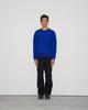 WORTHWHILE MOVEMENT Reverse Sweat Crewneck Sweater (Cobalt Blue)