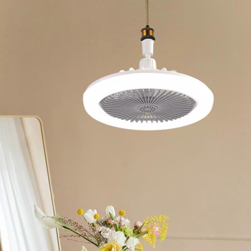 30W LED Ceiling Fan Light E27 Multifunction Three Working Modes Ventilator Lamp with Aromatherapy Tablets