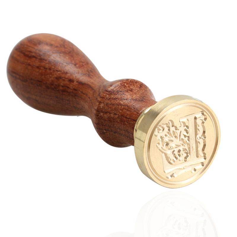 Vintage Wax Seal Stamp Classic A-Z Retro Seals Wooden Stamps Alphabet Craft 26 Letter Sealing Wax Home Decor Dropshipping