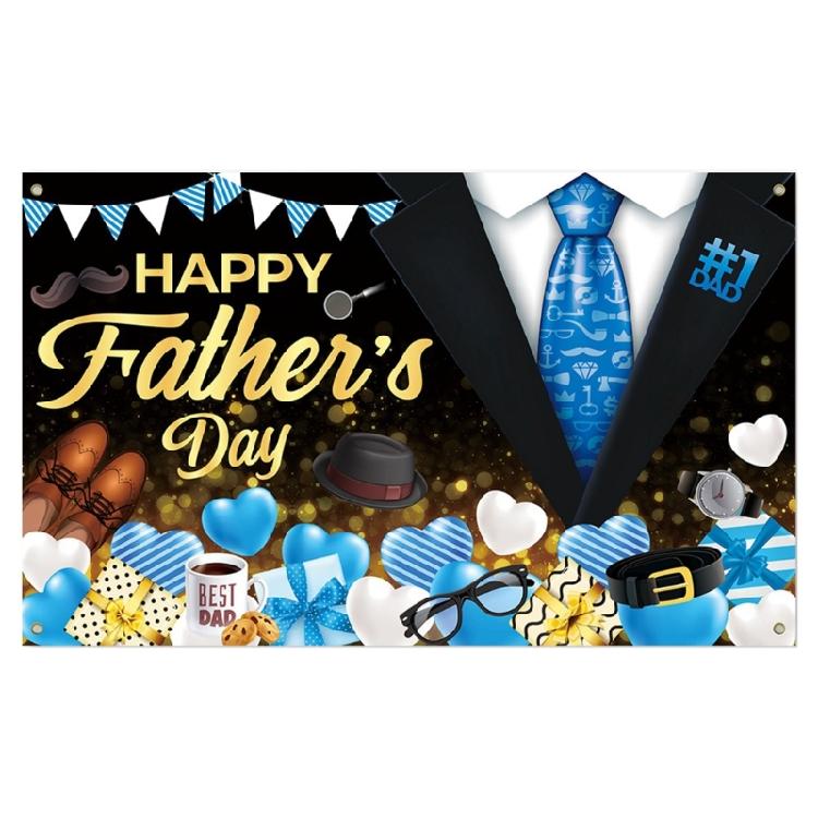 Customizable Father's Day Celebration Decoration With Bright Color Large Backdrop Banners Accessories