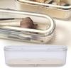 Makeup Brush Holder with Lid Clear Transparent Dust Proof Makeup Brush   Storage Case