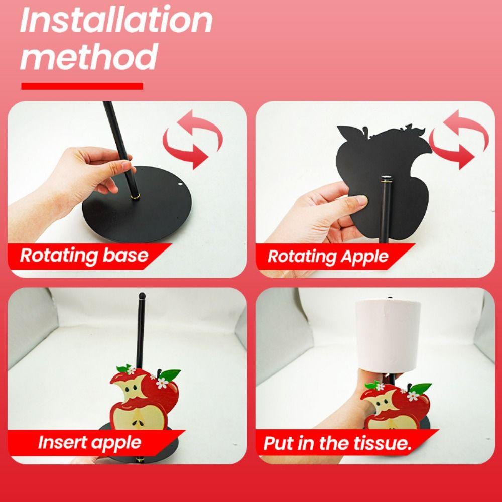 Metal Standing Paper Towel Holder Cute Tissue Roll Holder Practical Toilet Tissue Holder  Farmhouse