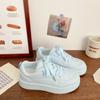 With wide-leg pants casual board shoes women's spring 2025 new Korean version of little white shoes chic sports versatile bread shoes
