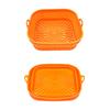 Foldable Air Fryer Silicone Liners Reusable Air Fryer Basket Round/Square Oven Baking Tray for Air Fryer Oven Accessories