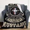 Mustang Drive Flannel Blanket Throw Blanket Soft Warm Sofa Bed Camping Home Decor Unique Christmas Gift C926214