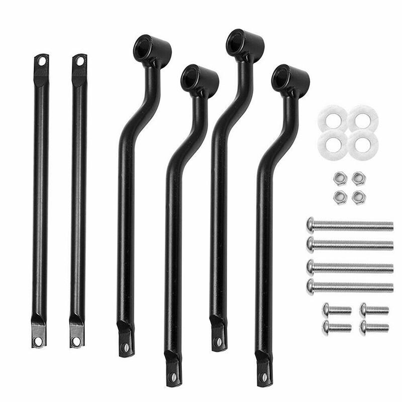 Universal Motorcycle Black Saddle Bag Refit Saddlebag Support Bars Mounts Bracket Side Luggage For Harley