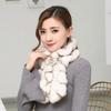 Women Scarf Winter Fur Scarf Real Rex Rabbit Fur Korea Muffler Scarf Ladies Mufflers
