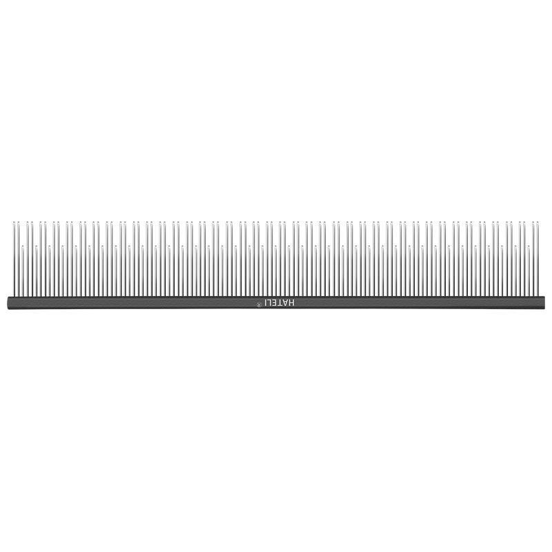 Professional Pet Grooming Comb Dogs Cats Stainless Steel Fine Teeth Detangling Straight With Ergonomic Handle