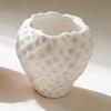 3D Printed Flower Pot, Realistic Strawberry Mini Planter, with Matte Fresh Color Desktop Decor, Gift for Birthday Housewarming
