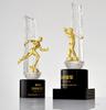 Customized Metal Figure Sculpture Crystal Trophy Basketball, Football, Running, Table Tennis, Martial Arts, Cycling, Golf Trophy