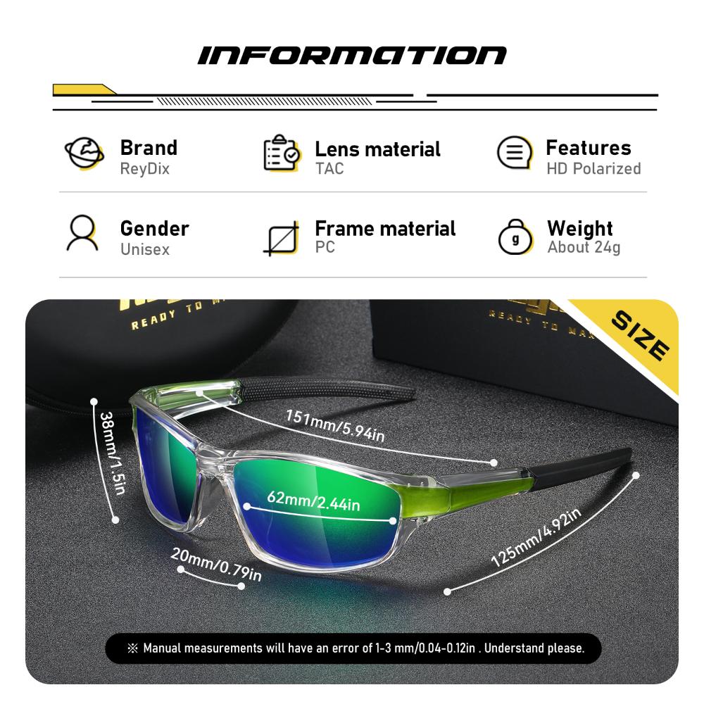 ReyDix Unisex polarizované venkovní sportovní jezdecké sluneční brýle, UV400