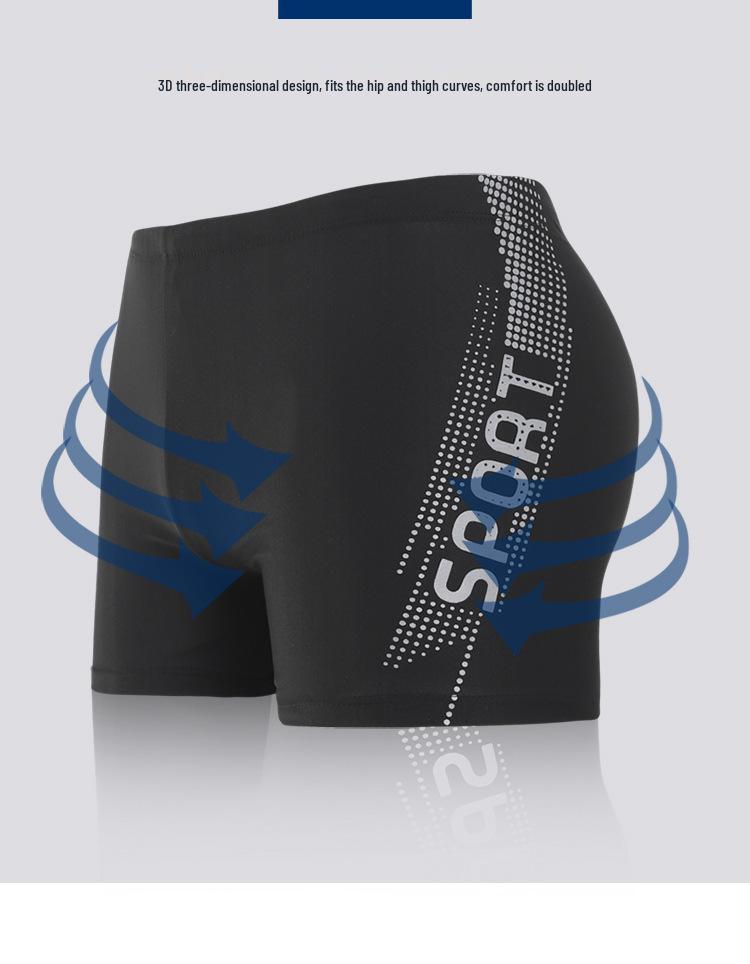 Men's Plus Size Swim Trunks with Cap - Loose Fit Fashion Swimsuit