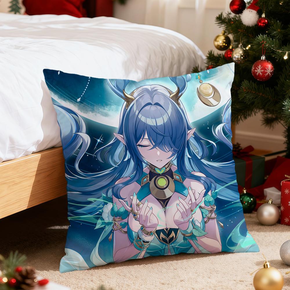 

GgenshinS game ImpactS cushion cover For Pillow Printing Sofa Decoration Home Car Room Coffee Shop Office Nordic Simplicity 30x30 cm